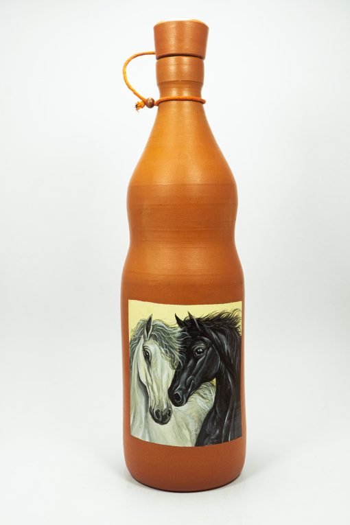 Clay Water Bottle (Horse) - 1L (#84)