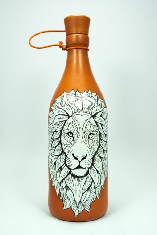 Clay Water Bottle (Lion) - 750ml (#91)